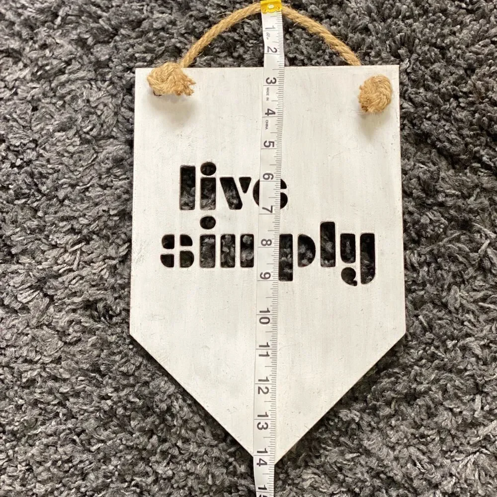 2 Piece Live Simply Wall Hanger Home Decor